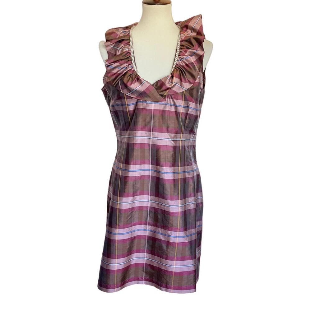 Devon Baer Silk Ruffle Dress
